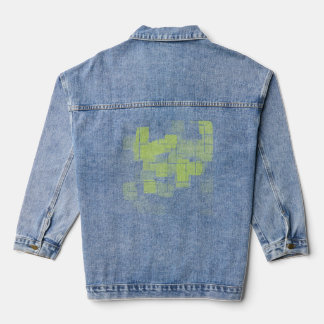 Geometrische Kunst "Lemon Meringue" Jeansjacke