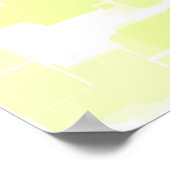 Geometrische Kunst "Lemon Meringue" Poster (Ecke)