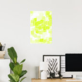 Geometrische Kunst "Lemon Meringue" Poster (Heimbüro)