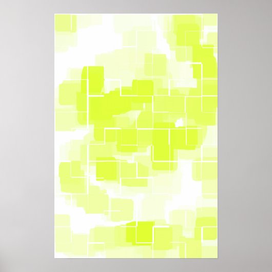 Geometrische Kunst "Lemon Meringue" Poster (Vorne)