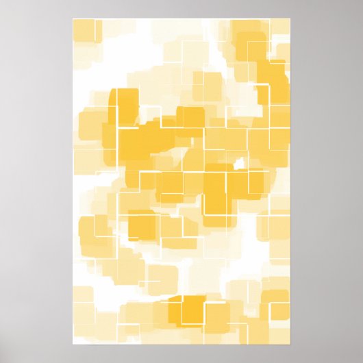 Geometrische Kunst "Melon" Poster (Vorne)