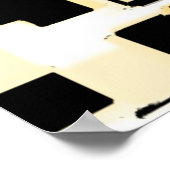 Geometrische Kunst "Orange Chocolate Cake" Poster (Ecke)