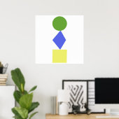 geometrische Kunst Poster (Heimbüro)