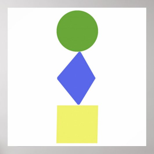 geometrische Kunst Poster (Vorne)