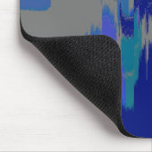 Geometrische Kunst "Rain Hitting Window" Mousepad (Ecke)
