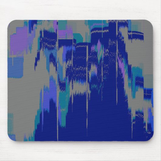Geometrische Kunst "Rain Hitting Window" Mousepad (Vorne)