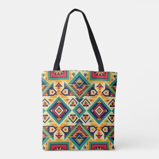 Geometrische Kunst Tasche (Rückseite)