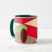 Geometrische Kunst Tasse (Vorderseite Links)