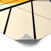 Geometrische Kunstdrucke im Mondrian-Stil Poster (Ecke)