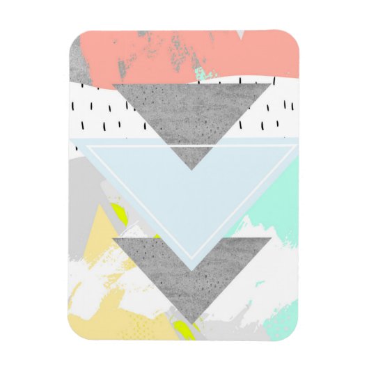 Geometrische Kunstdrucke Magnet (Vertikal)