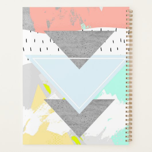 Geometrische Kunstdrucke Planer (Rückseite)