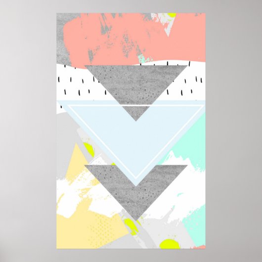 Geometrische Kunstdrucke Poster (Vorne)