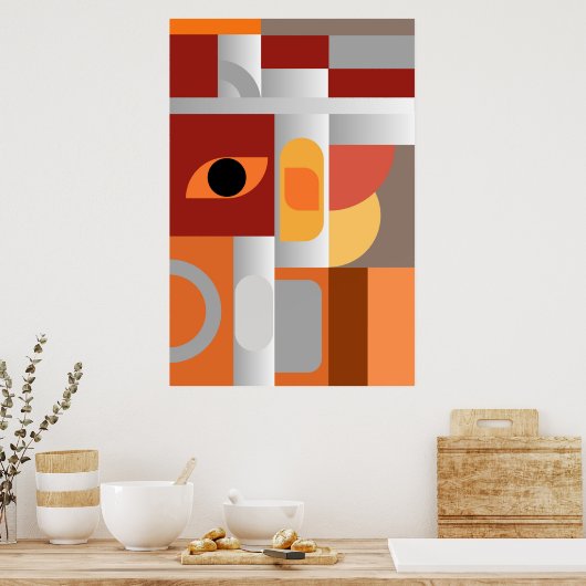 Geometrische Kunstdrucke | Premium Wall Art Poster (Küche)