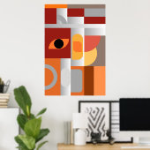 Geometrische Kunstdrucke | Premium Wall Art Poster (Heimbüro)