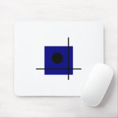 Geometrische Kunstkomposition des Bauhauses Mousepad (Mit Mouse)