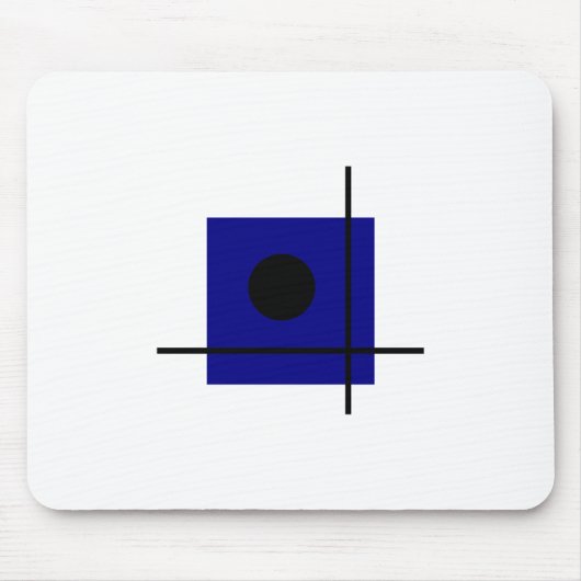 Geometrische Kunstkomposition des Bauhauses Mousepad (Vorne)