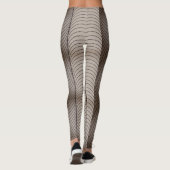 geometrische Kunstrohre für optische Täuschung Leggings (Rückseite)