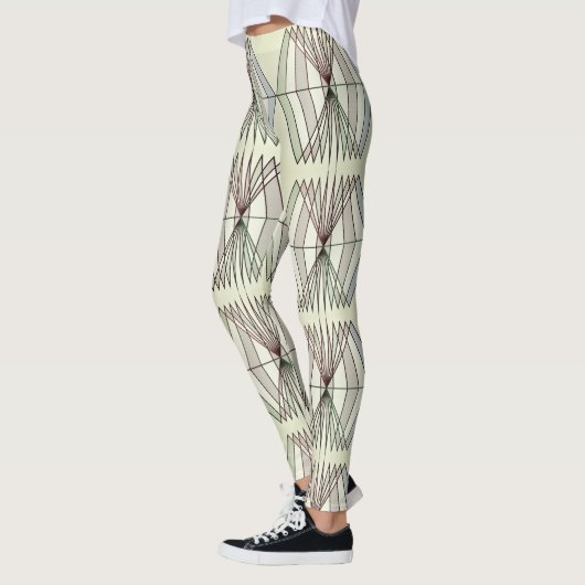 geometrische Kunstrohre für optische Täuschung Leggings (Links)