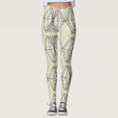 geometrische Kunstrohre für optische Täuschung Leggings (Vorderseite)
