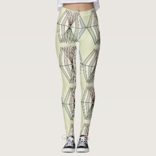 geometrische Kunstrohre für optische Täuschung Leggings