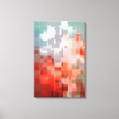 Geometrische Landschaft Leinwanddruck (Vorderseite)