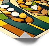 Geometrische Landschaft Poster (Ecke)