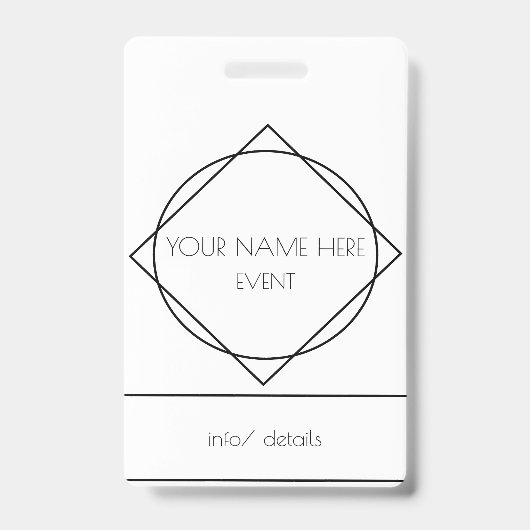 geometrische Lanyard Ausweis (Front)