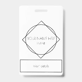 geometrische Lanyard Ausweis