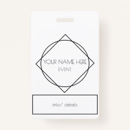 geometrische Lanyard Ausweis