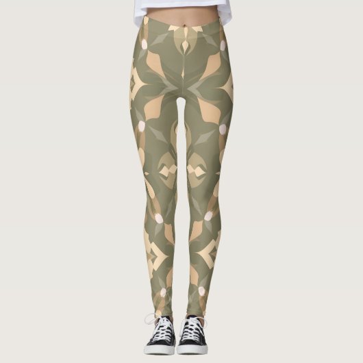 Geometrische Leggings (Vorderseite)