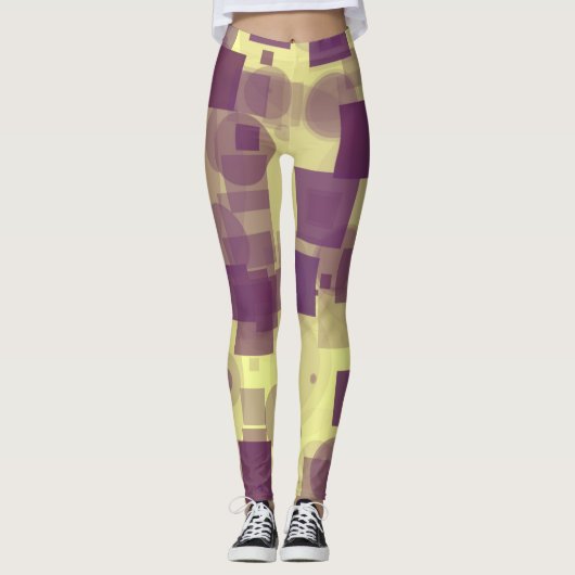 Geometrische Leggings (Vorderseite)