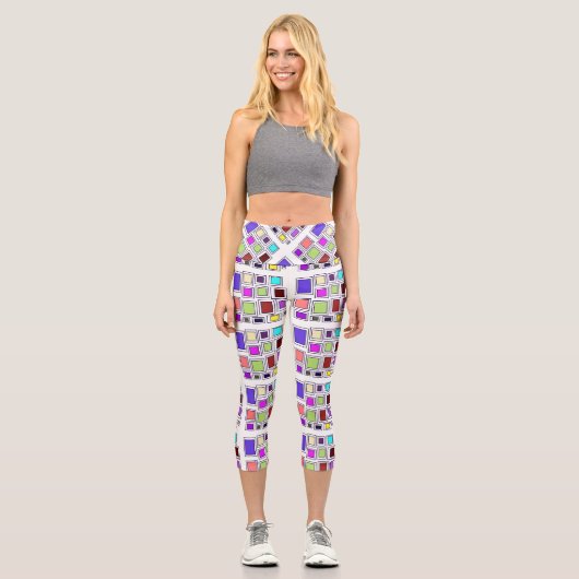 geometrische Leggings (Vorderseite)