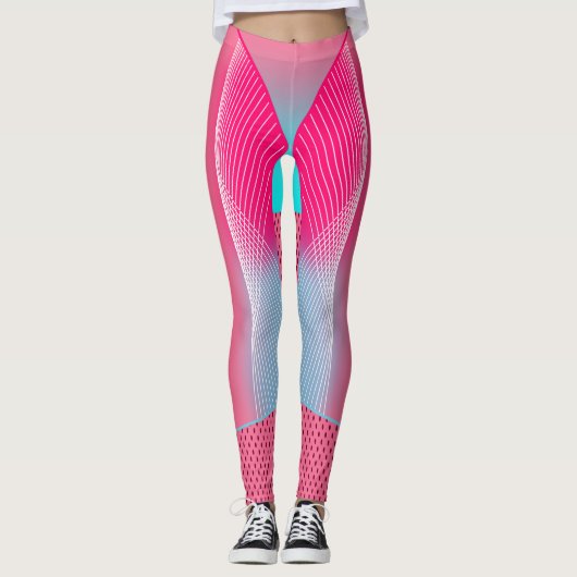 Geometrische Leggings für den elektrischen Pop Ene (Vorderseite)