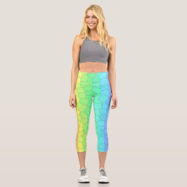 Geometrische Leggings für Helle Regenbogen