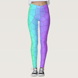 Geometrische Leggings mit Hellbogen
