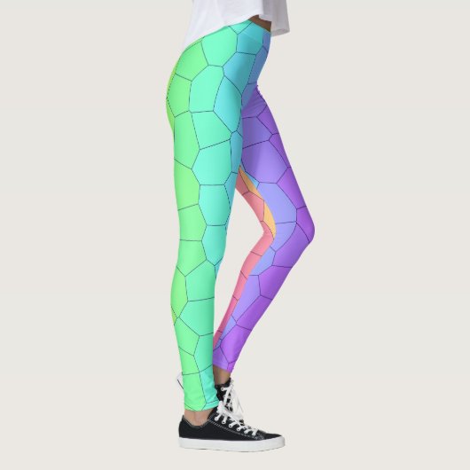 Geometrische Leggings mit Hellbogen (Rechts)