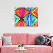 Geometrische Leinwand der Rainbow-Grafik (Insitu (Wohnzimmer))