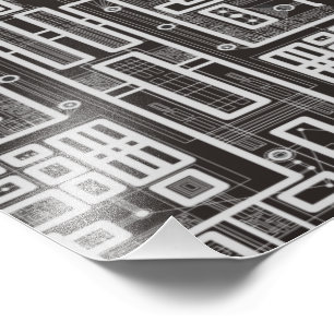 Geometrische Leiterplatte Fotodruck