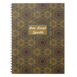 Geometrische Liebe Gemusterter Fall, Lachen, Spark Notizblock