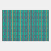 Geometrische Liebe in Citron, Aquamarin, Marine Geschenkpapier Set (Vorderseite 3)