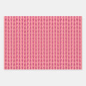 Geometrische Liebe in Magenta, Korallen, Rosa Geschenkpapier Set (Vorderseite 3)