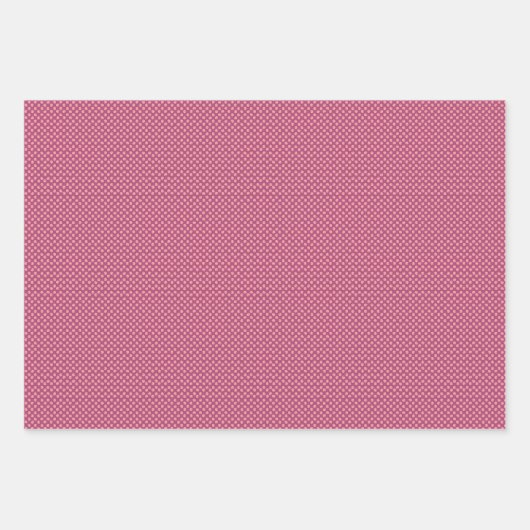 Geometrische Liebe in Magenta, Korallen, Rosa Geschenkpapier Set (Vorderseite 2)