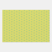 geometrische Liebe, Punkte und Zickzack Streifen Geschenkpapier Set (Vorderseite 2)