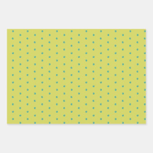 geometrische Liebe, Punkte und Zickzack Streifen Geschenkpapier Set (Vorderseite 2)