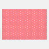 geometrische Liebe, Punkte und Zickzack Streifen Geschenkpapier Set (Vorderseite 3)