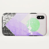 Geometrische, Lila, schwarze Gebirge, Design Quilt Case-Mate iPhone Hülle (Rückseite (Horizontal))