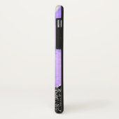 Geometrische, Lila, schwarze Gebirge, Design Quilt Case-Mate iPhone Hülle (Hinten/Links)