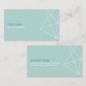 Geometrische lineare Visitenkarte (Vorne/Hinten)