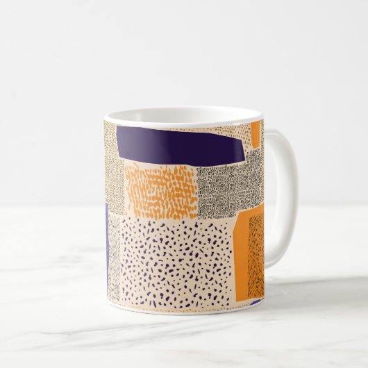 Geometrische Linien mit Unterteilung in Abstrakte Kaffeetasse (VorderseiteRechts)