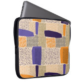 Geometrische Linien mit Unterteilung in Abstrakte Laptopschutzhülle (Vorne Rechts)